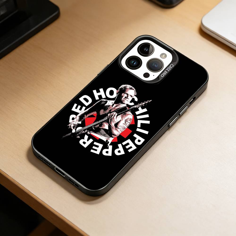 R-Red Hot Chili Peppers Phone Case For iPhone 17,16,15,14,13,12,11 Plus,Pro Max,XS,Colorful Silver Phone Case Funda Cover
