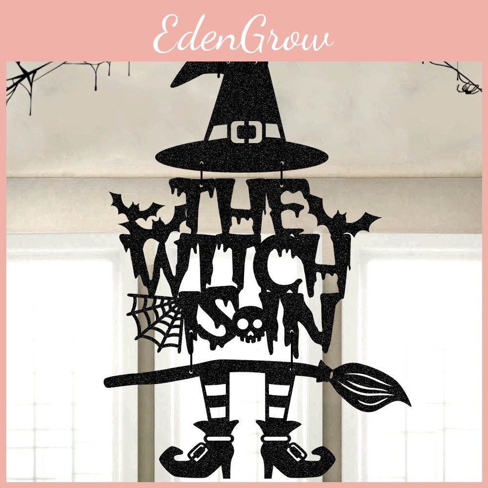 Witch Bat And Theme Halloween Door Hanging Decorations For Festive Ghost Party