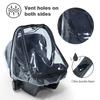 Baby Safety Seat Rain Cover Transparent Basket Rain Cover Going Out Cradle Stroller Rain Cover Dust Cover Going Out Safety Chair