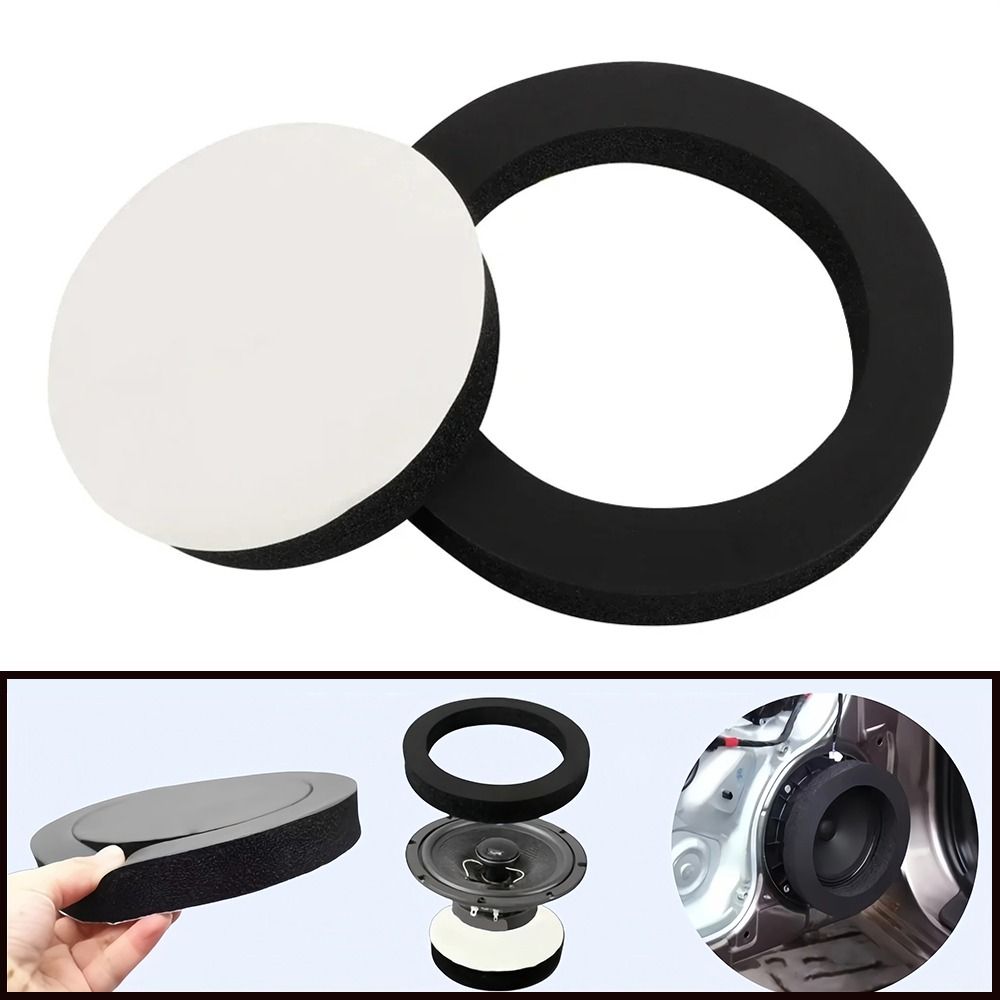 1/2Pcs 14cm Inner Diameter Car Speaker Foam Ring Car Door Audio Cushion  Bass Enhancement