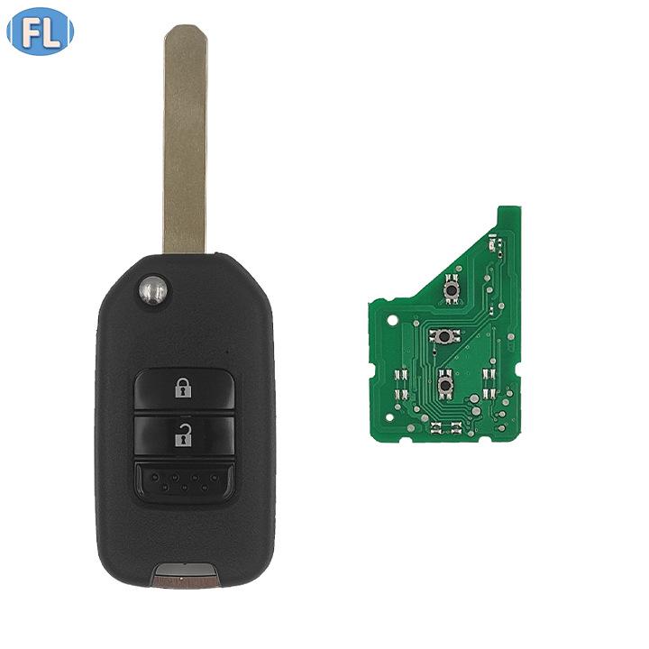 Honda Klappschlüsselanhänger mit 2 Tasten 433 MHz 47 Chip