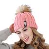 Hot Sale Women Warm Hat Plush Fur Lined Pompoms Winter Hat Stylish Wool Beanie Hats For Women Thicken Streetwear Knitted Cap