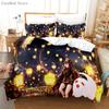 Genshin Impact Bedding Set Cartoon Anime Duvet Cover Single Double Size Kids Boys Luxury 3D Bed Linen Decor Home