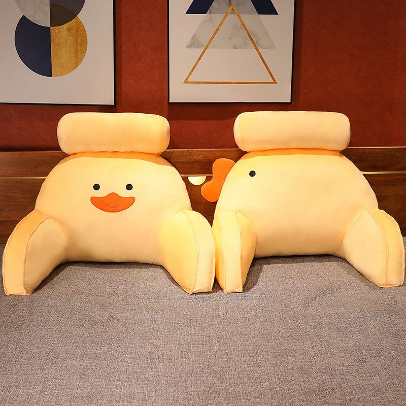 Cartoon Duck Waist Rest Girl Bedside Pillow Cushion Office Seat Waist Cushion Rag Doll Birthday Gift