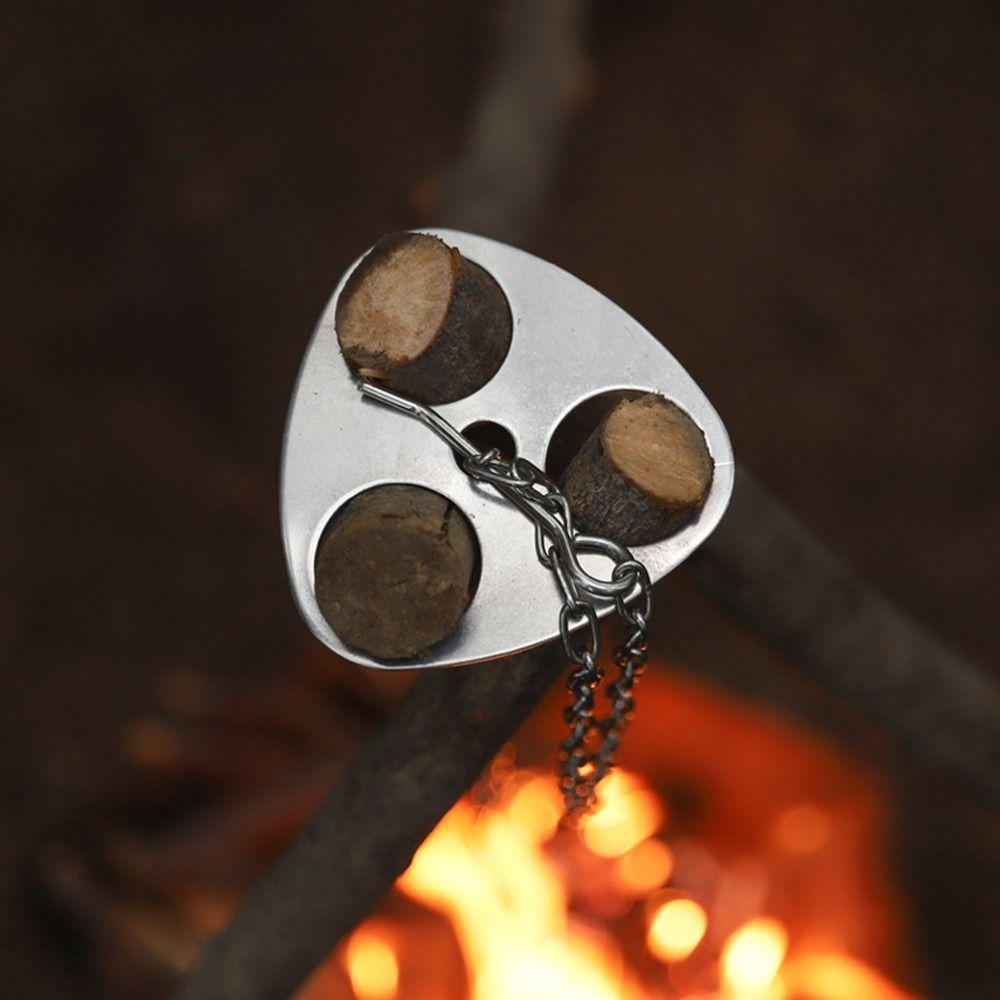 Stainless Steel Outdoor Cooking Hanging Rack Barbecue Triangle Stand  Bonfire Party