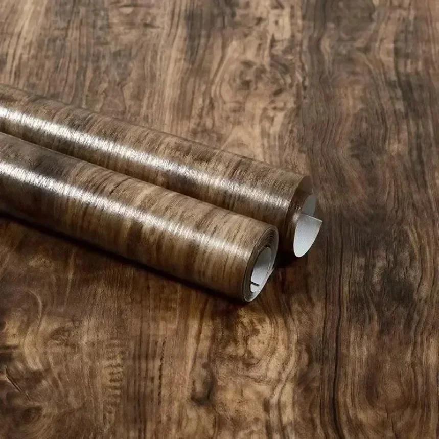 

80см/Рулон виниловых обоев с текстурой дерева, водонепроницаемые, для дома, для рабочего стола, для дверей шкафа, наклейки для реставрации мебели, самоклеящиеся, украшения для дома 5mX60cm