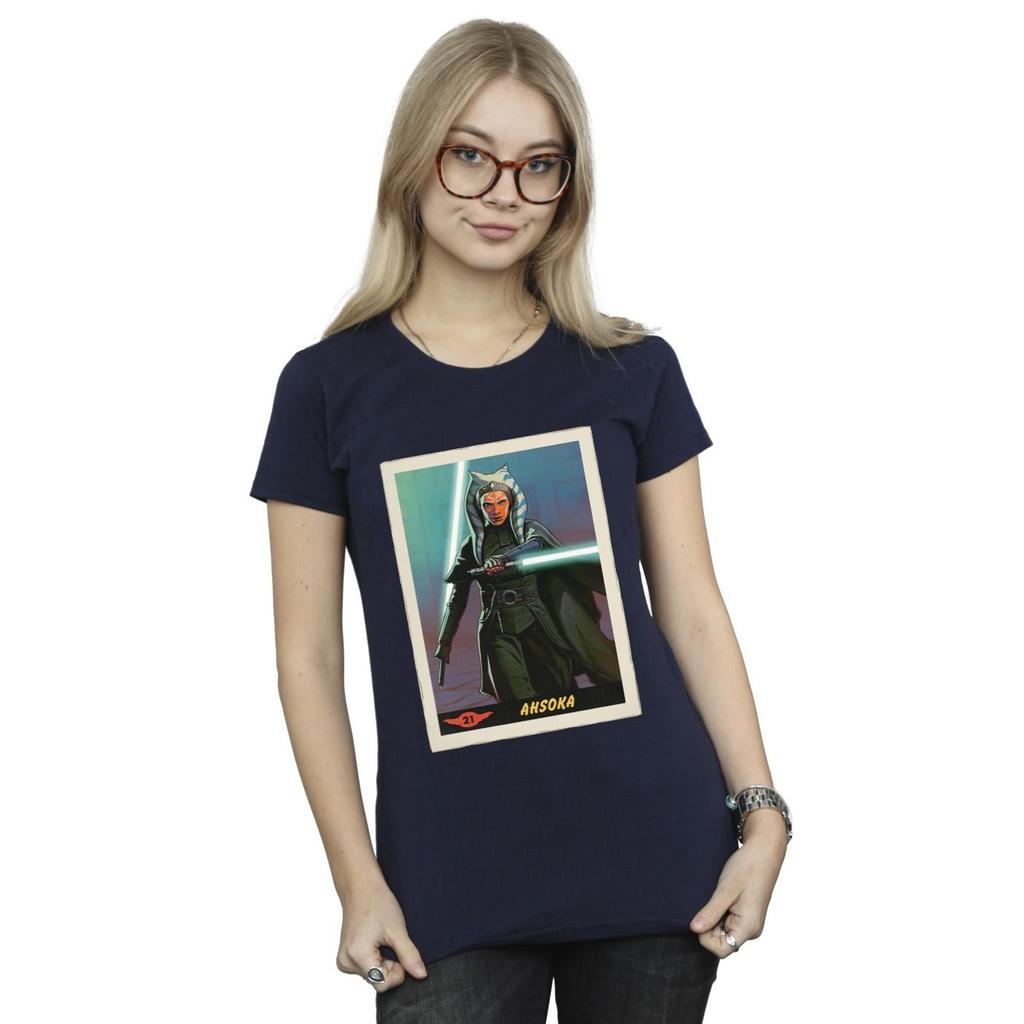 Star Wars Womens/Ladies The Mandalorian Ahsoka Cotton T-Shirt
