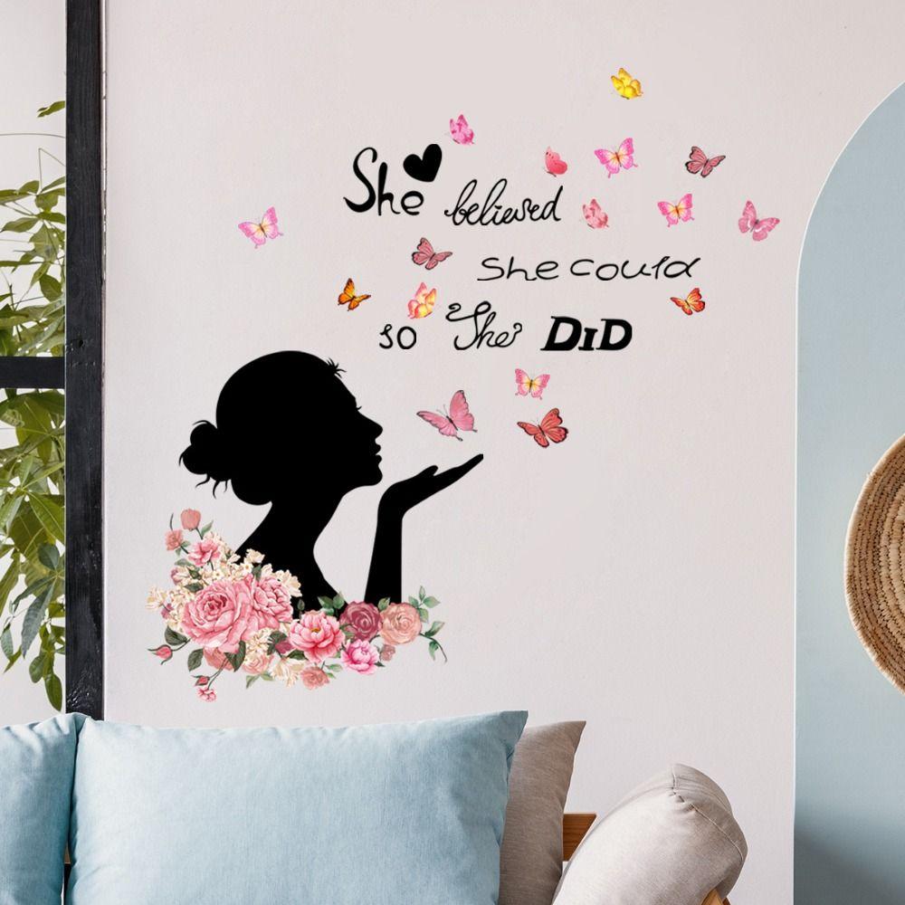 Cartoon Girl Wall Stickers Multicolor Wall Decorative Sticker NEW Wall Decal  Baby Nursery