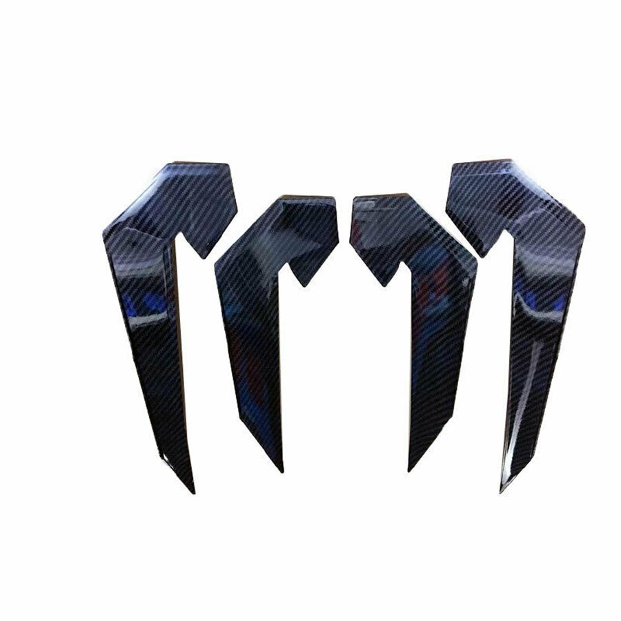 4Pcs Front Bumper Splitter Fins for Honda Civic TYPE R 2016-2021 Carbon
