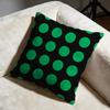 Federa Cuscino Nero e Verde Morbida Decorativa Adatta per Camera da Letto Divano Auto Viaggio