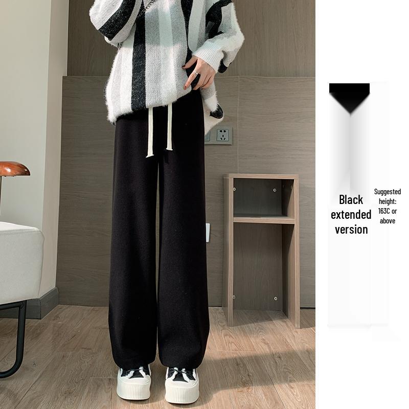 

Pipipi Pink Velvet Fluffy Wide-Leg Pants for Women, Petite Plus Size, Spring/Winter 2024 Style. S (36-48 kg)