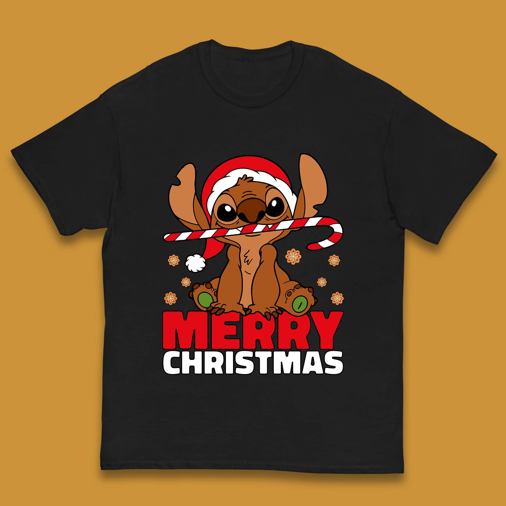 Gingerbread Stitch Christmas Kids T-Shirt 100
