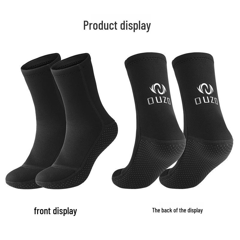 Men's 3MM Diving Socks - Warm, Non-Slip, Waterproof Snorkeling & Swimming Socks for Deep Diving and Beach Use