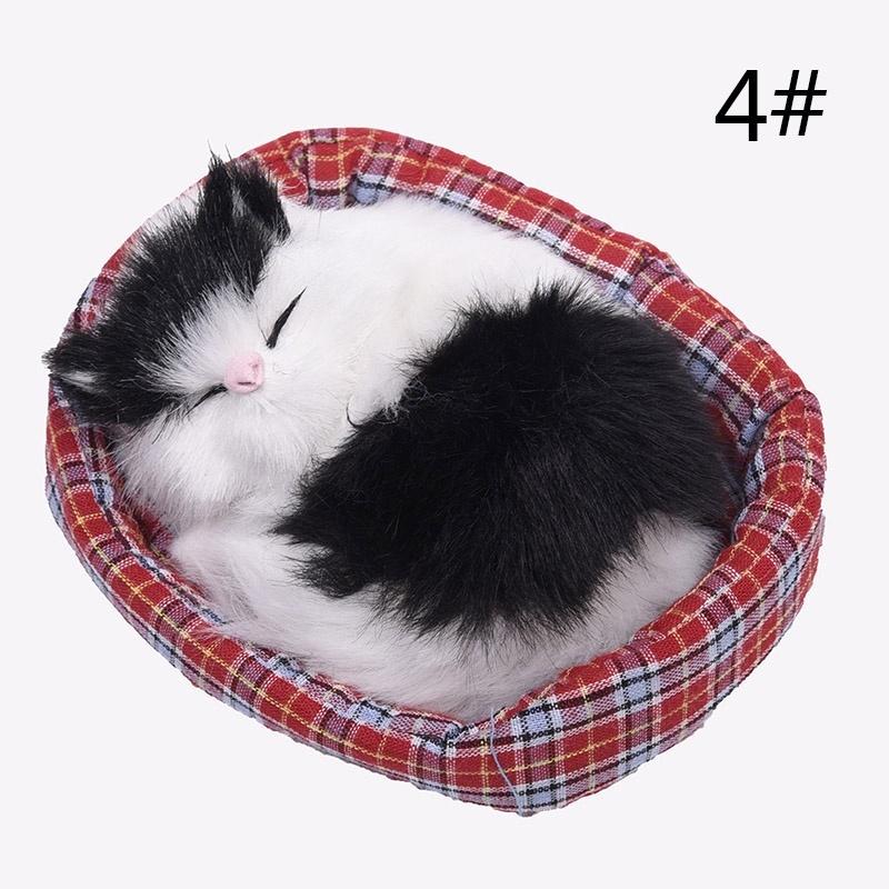 

Новые милые имитационные звуки спящих кошек, мягкие плюшевые детские игрушки для украшения подарков 4