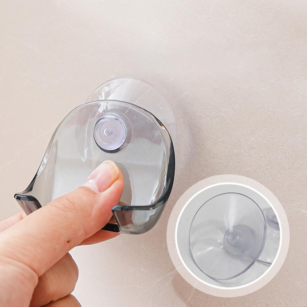 Powerful Vacuum Suction Cup Hooks Multifunctional Shaver Hanging Rack Reusable Suction Shower Hook for Towel Bathrobe Loofah