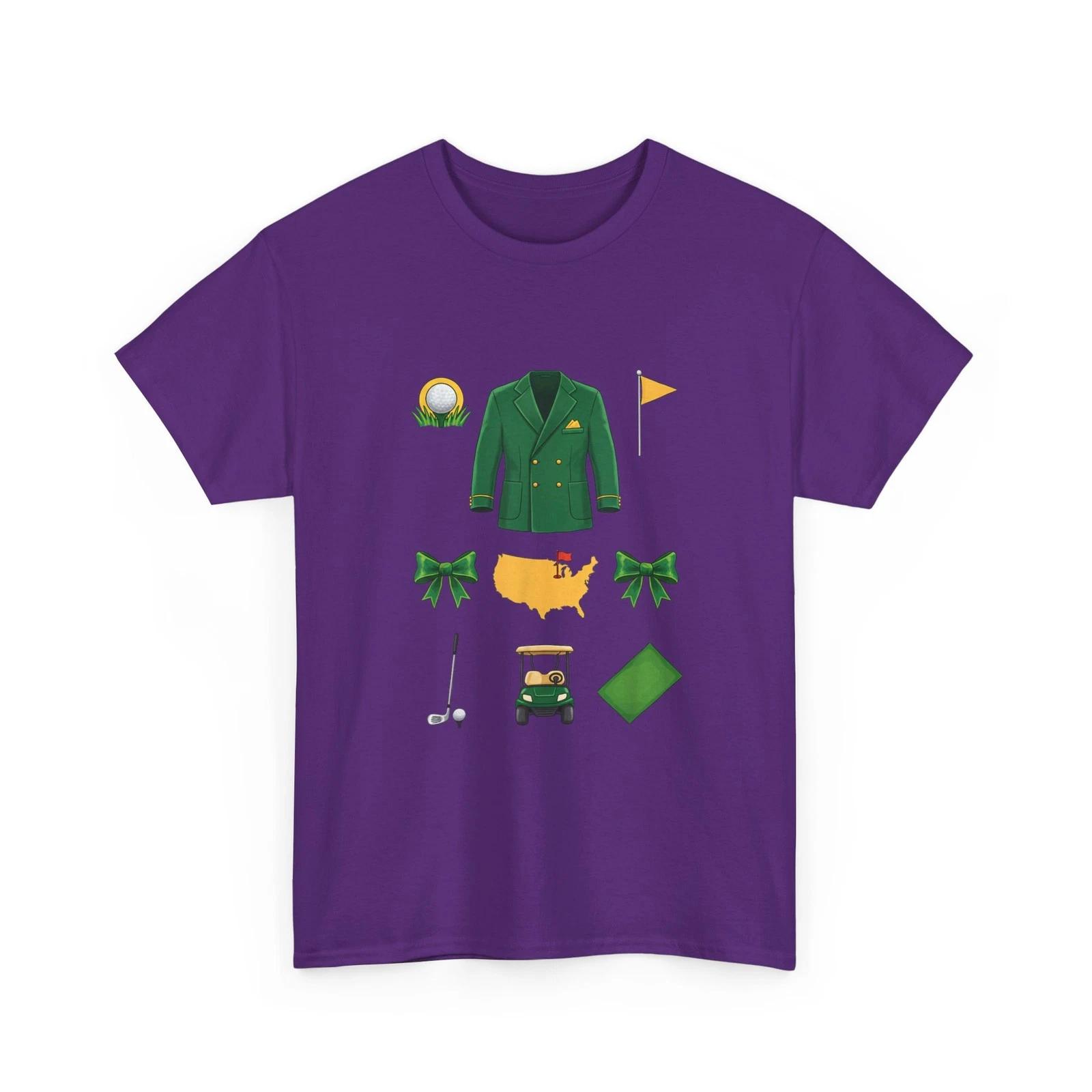

Green Golf Icons Shirt, Golfing Sports Lovers Golfer Women Men Shirt S