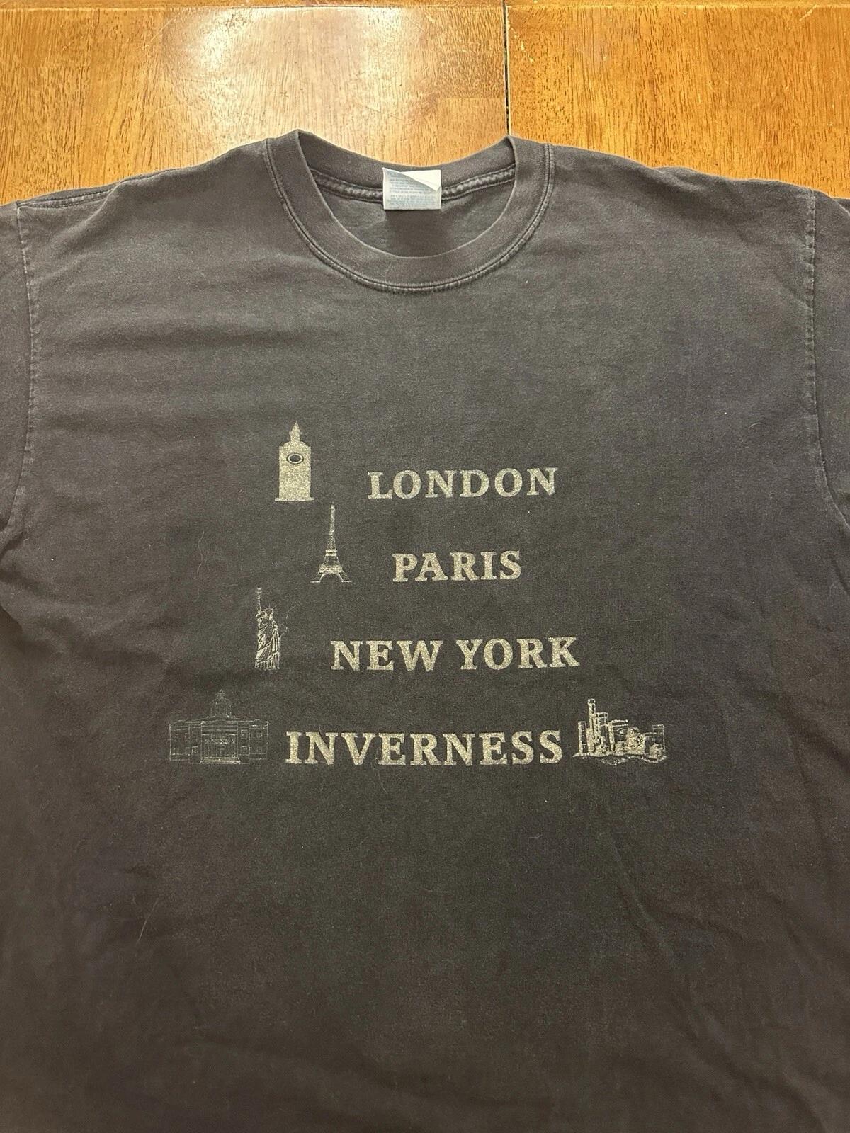 Vintage Y2K Inverness T Shirt XL New York Paris London L