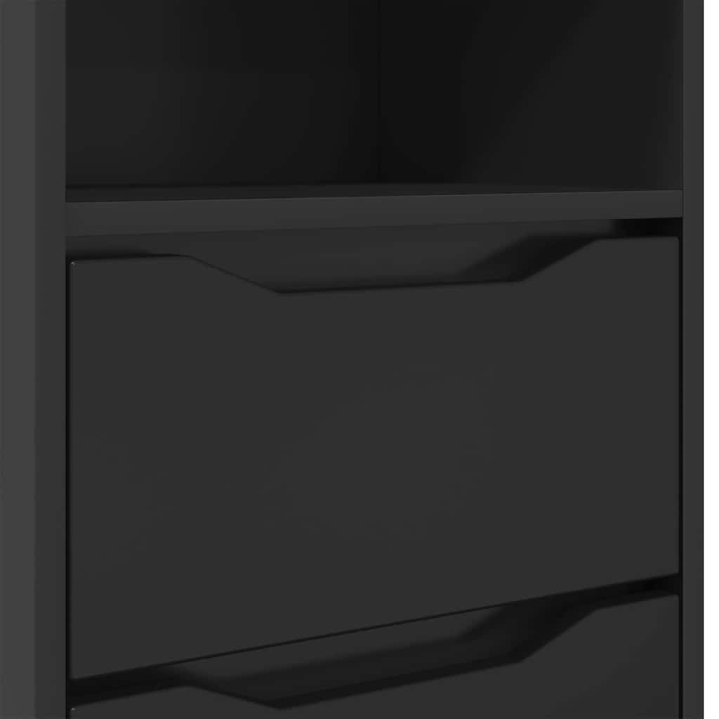 Nightstand Black 40 x 30 x 67 cm Particleboard