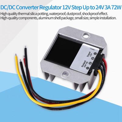 12v//24v to 30v 3A 90w DC//DC Waterproof Shockproof Power Converter