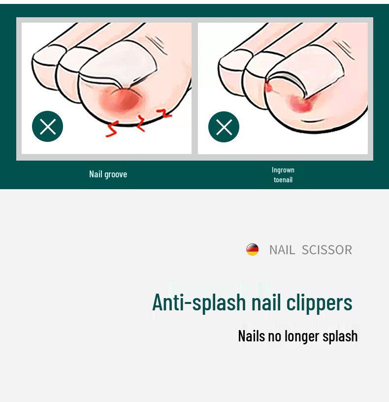 12-Piece Stainless Steel Anti-Splash Nail Clipper Set with Manicure & Pedicure Tools