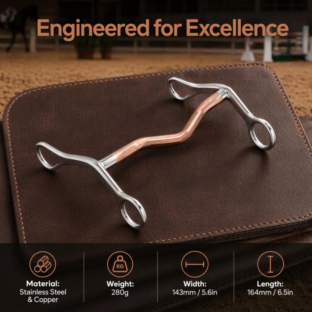 Rust Proof Horse Breaking Bit Stainless Steel Horse Jointed Mouth Bit Horse Training