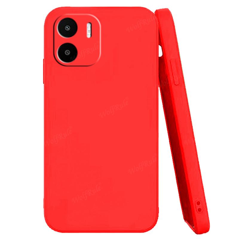 For Xiaomi Redmi A2 Case Cover Redmi A2 Capa Phone Bumper Liquid Silicone Shockproof TPU Soft Case Redmi A 1 2 A2 A1 Plus Fundas For Redmi A2 красный