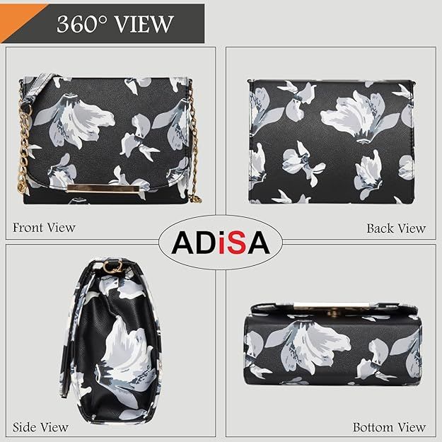 Dámská taška s květinovým potiskem