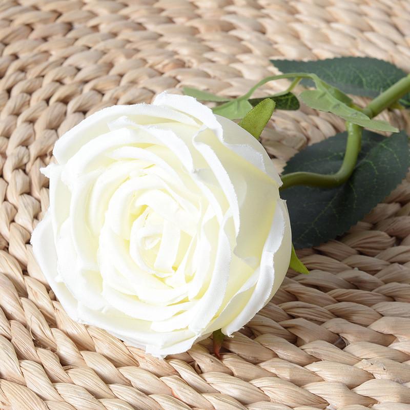 Retro Simulated Single Rose Multiple Colors Suitable For Wedding And Decor Home