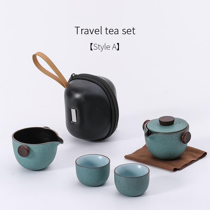 Portable Travel Tea Set Kung Fu Ceramics Teapot