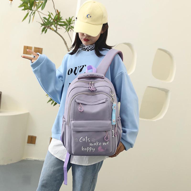 Large Capacity Casual Backpack for Middle School Girls, Grades 4-6