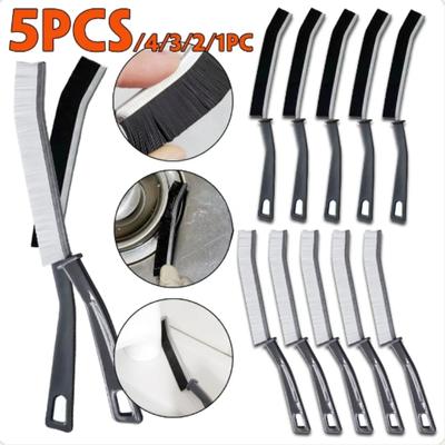 1/2/3/4/5 PCS Durable Grout Gap Cleaning Brush Kitchen Toilet Tile Joints Dead Angle Hard Bristle Cleaner Brushes for Shower Floor Line 5/1Pcs