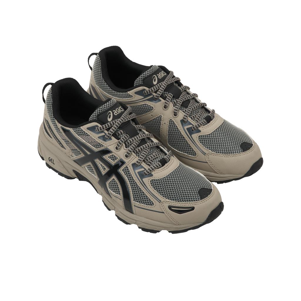 Asics Gel Venture 6 Federgrau Schwarz Herren Sneaker Creme 1201A897-020