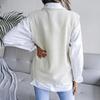 Women's Sleeveless Jumpers Knit Sweater Vest Cable Knitwear Tanks Autumn Winter Crew Neck Pullover Tank Top