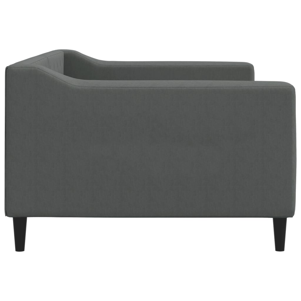 Daybed Dark Grey 90x190 Cm Fabric