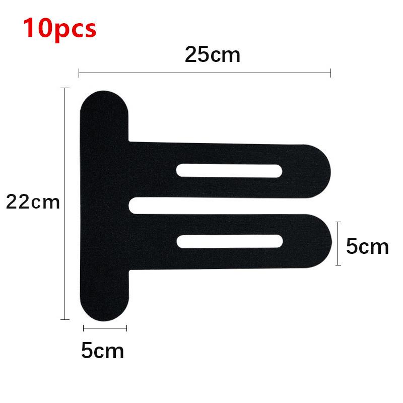 

10 шт. Кинезио тейп для коленей, водонепроницаемый и эластичный, дышащий коленный тейп, спортивный тейп обеспечивает поддержку и стабильность для бега чёрный