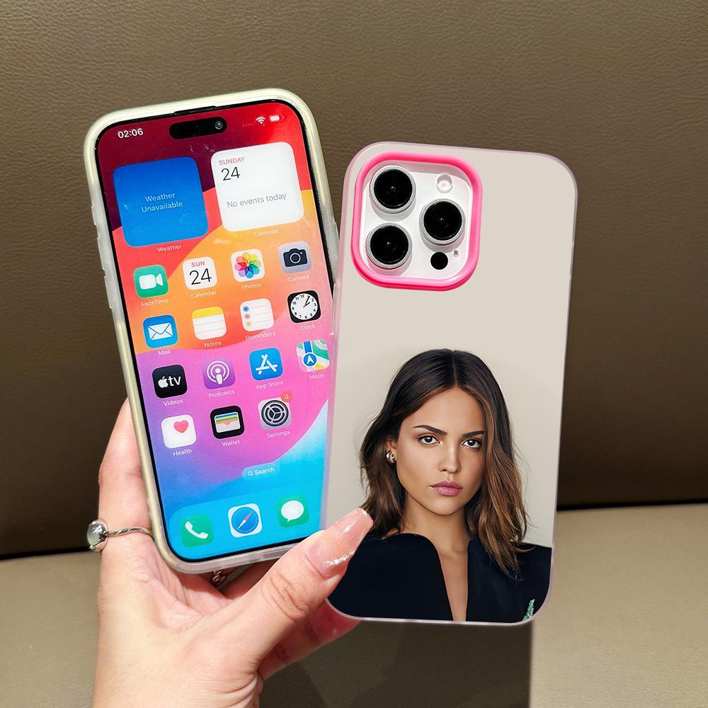 Fashion Eiza Gonzalez Jelly Double layer Rose Red Mobile Phone Case for iPhone 17 16 15 14 13 12 11 Air Pro Max Plus Protective