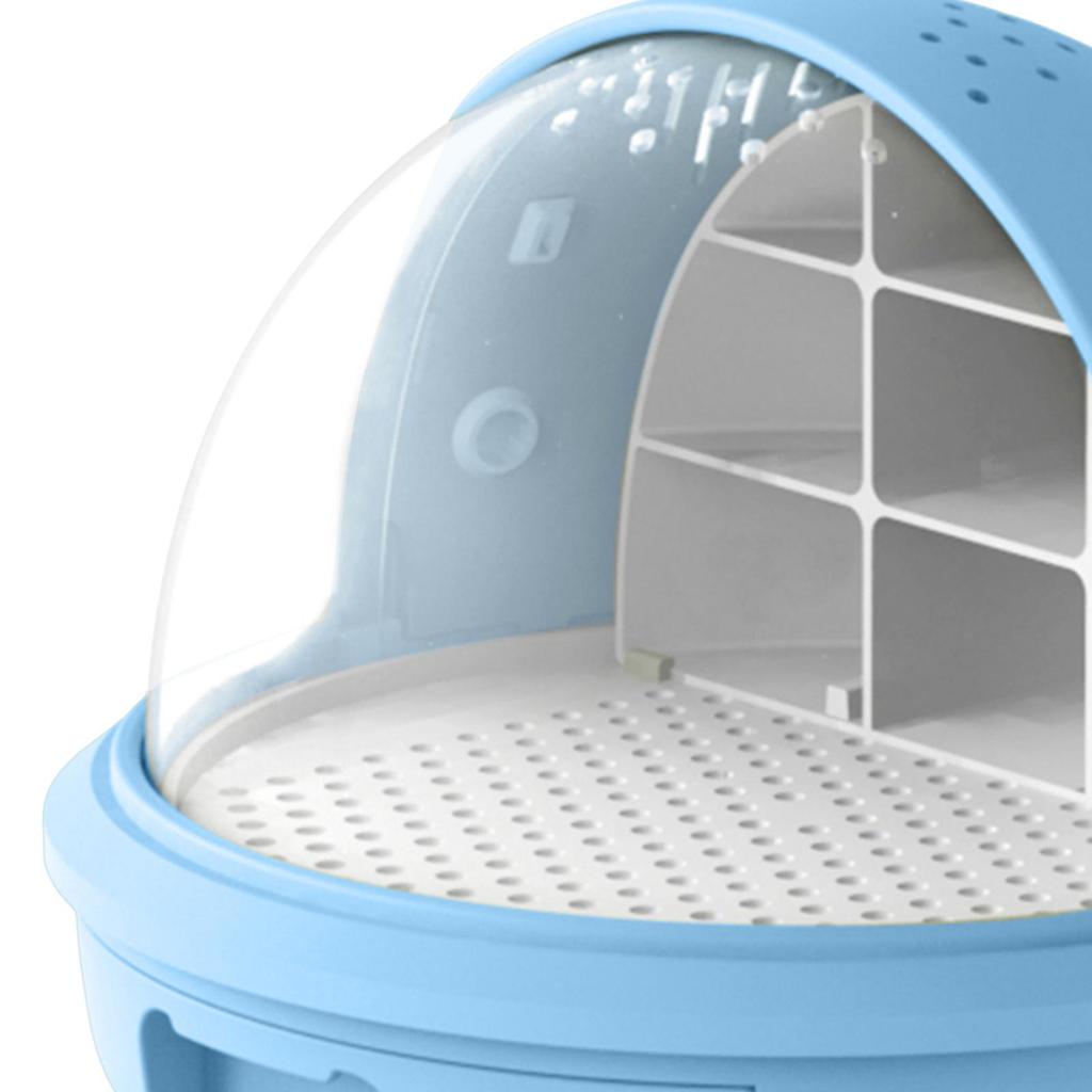 Small Animal Silkworm Habitat Cage Plastic Spacious Terrarium for Classroom Science Project and Outdoor Use