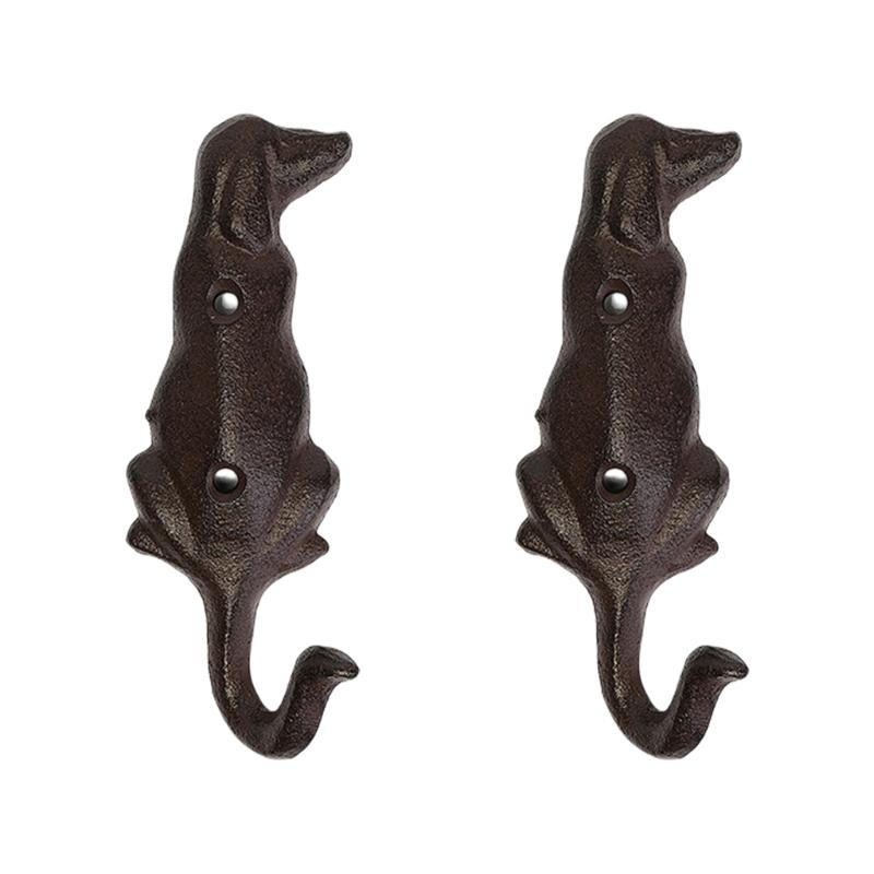 Practical Iron Hook With Dog Design Rusts Resistant Iron Dog Hook Suitable For Hanging Small Items Like Coats And Keys