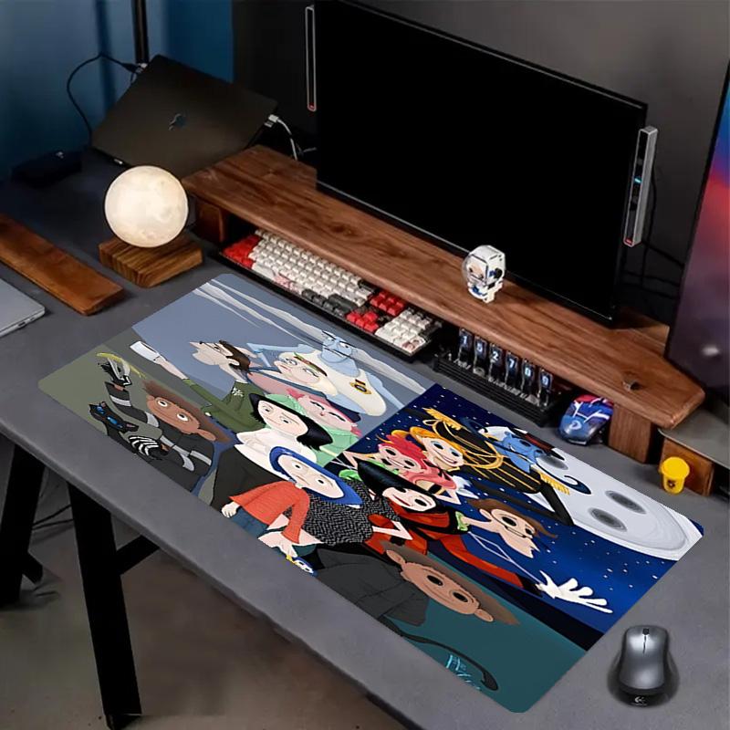 Coraline Print Mouse Pad, Anti‑Slip Desktop keyboard Mat, for PC Laptop Gaming Working Daily Use, Cool Festival Surprise Gift