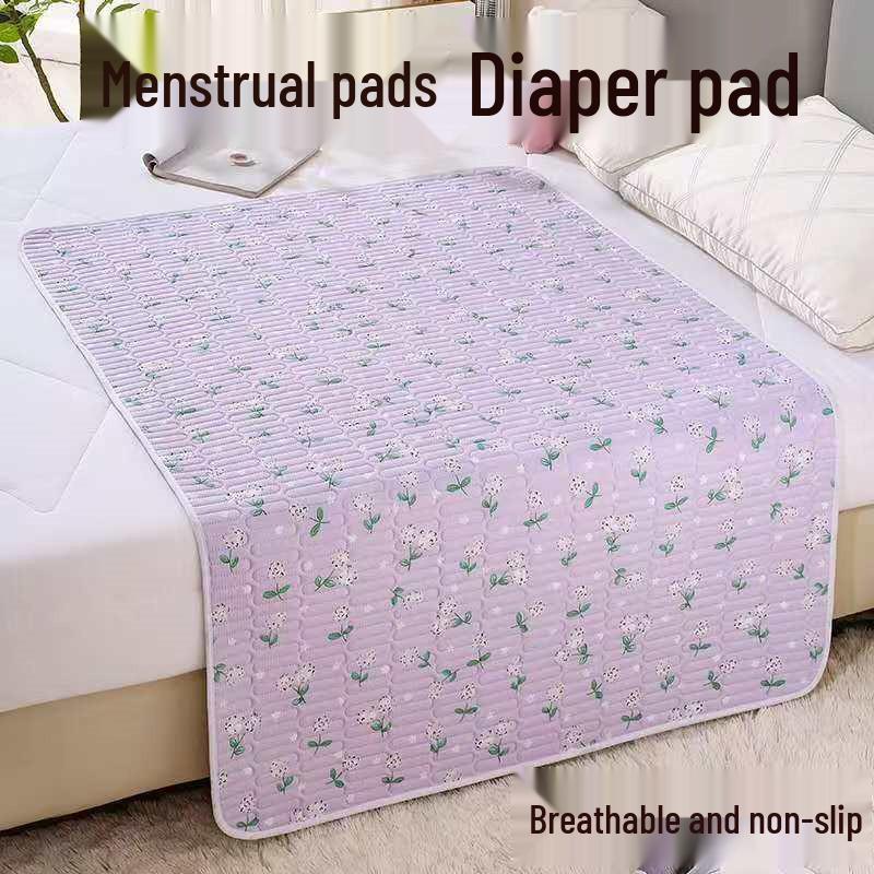 Menstrual Mattress Pad: Breathable, Leak-Proof, Fresh Print Design for Periods and Elderly Care