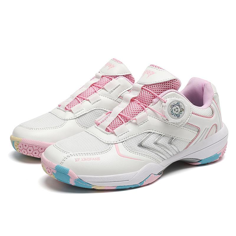 New Indoor Training Badminton Shoes Carbon Board Tennis Shoes Sports Daily Outdoor Games Sneakers Rotary Buckle