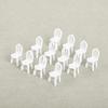 8/10Pcs 1:75 Scale Dinning Miniature Chair Model Mini Dollhouse Furniture Decor