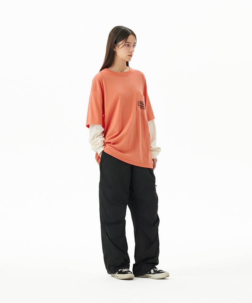 MAHAGRID Cross Logo Thermal Ls Tee Orange(Mg2Ffmt571A)