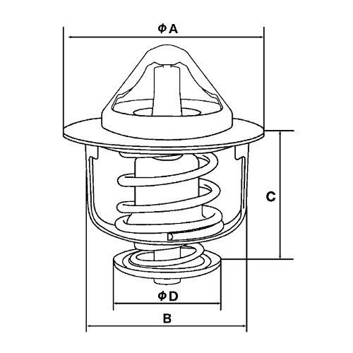 Tama Kogyo (TAMA) Thermostat Toyota Sienta WV56TA-88 Compatible Genuine Number