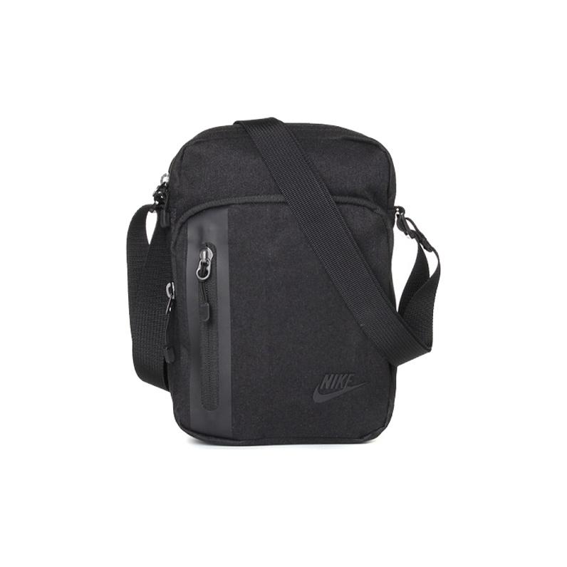 Nike Classic Logo Zipper Polyester Shoulder Crossbody Bag Unisex bags Black BA5268010 Black