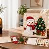 Wooden Christmas Tabletop Ornament for Desk Home Decor