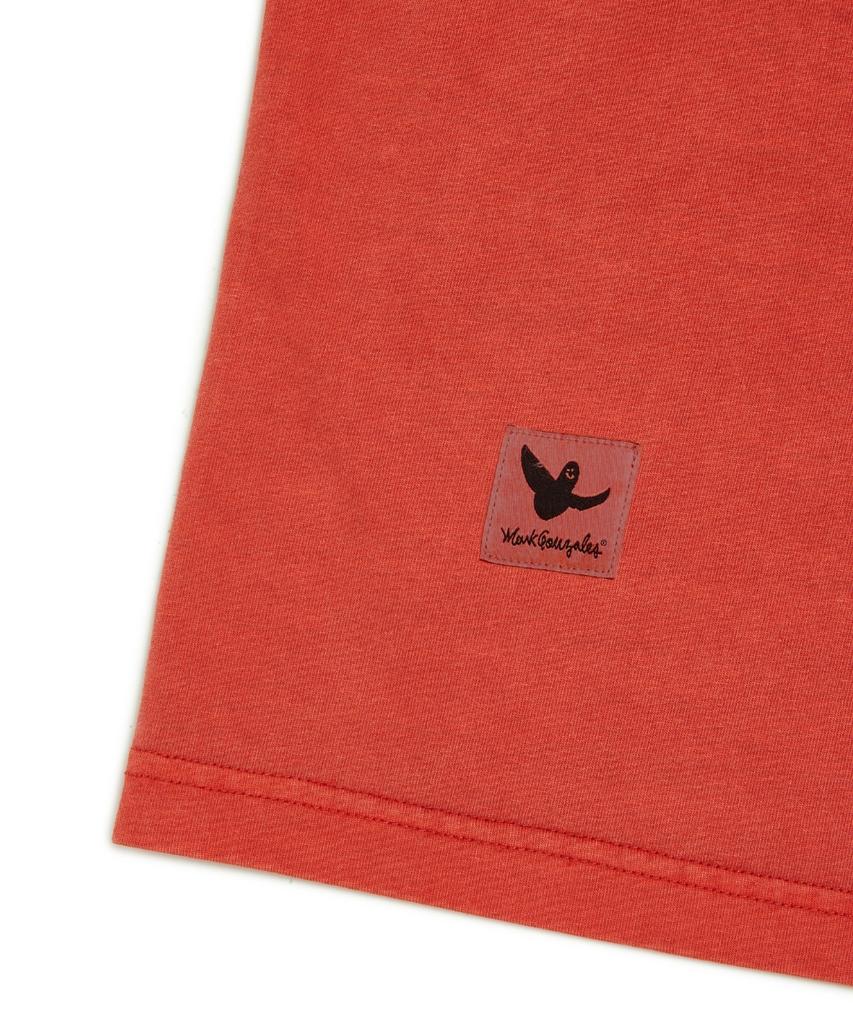 MARK GONZALES Mg Applique Pigment Short Sleeve T-Shirt - Red