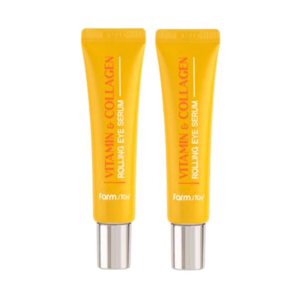

Сыворотка для кожи вокруг глаз FarmStay Collagen Rolling Eye 25 мл / 0,85 жидких унций. (10 вариантов) #Vitamin 25ml * 2pcs