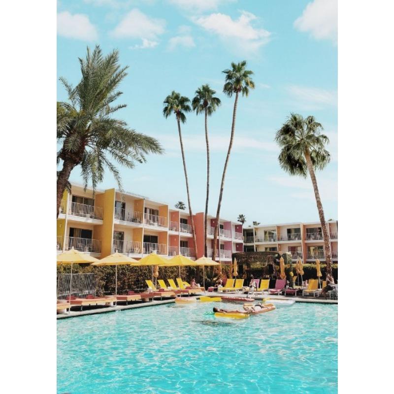 

Palm Springs Beach Landscape Poster Печать на холсте Тропический пейзаж Живопись Настенное искусство Декор Главная Комната Тропические фотографии Декор 21cm×30cm NoFrame