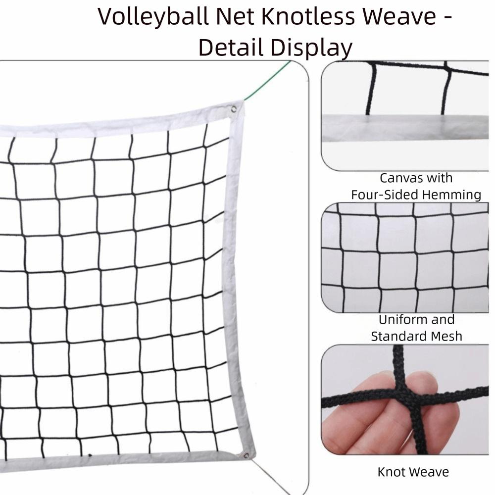 9.5*1M Volleyball Net Easy Setup Sports Net Durable Practice Equipment  Backyard
